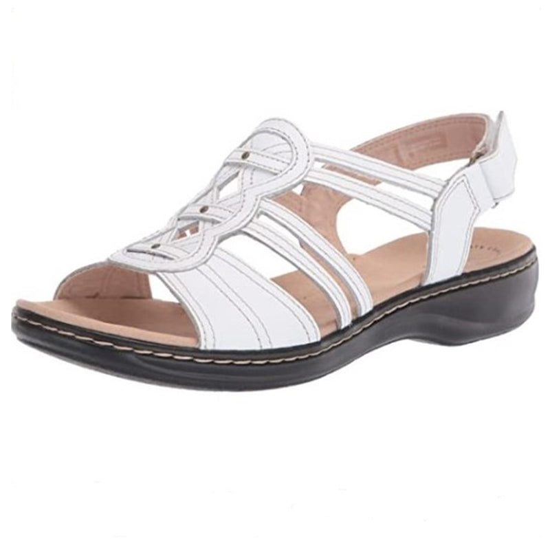 Retro Casual Open Toe Flat Buckle Beach Sandals for Women