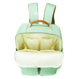 Multi-Functional Top-Handled Quilted Gold-Tone Hardware Mother-Baby Backpack