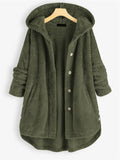 Women's Hooded Oversize Fashion Fleece Coats