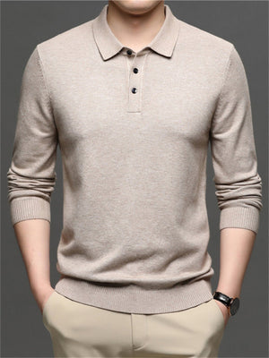 Men's Long Sleeve Turn-down Collar Comfort Cashmere Shirts