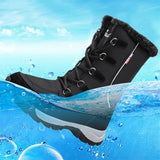 Cozy Warm Water Proof Thicken Fur Interior Lace Up Snow Boots