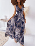 Women's Beautiful All-Over Floral Print Summer Holiday Dresses