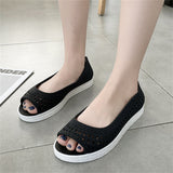 Summer Hollow Out Comfy Flat Casual Beach Sandals for Women