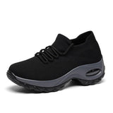 Breathable Mesh Lace-Up Hypersoft Sneakers