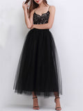 Trendy Breathable Multi-layer Solid Color Ladies Tulle Skirt