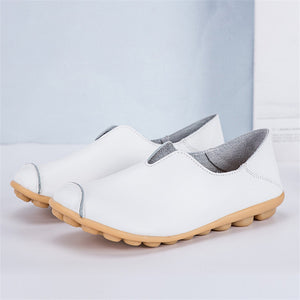 Women's Leisure Large Size Solid Flat Heels Loafers