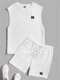 Men's Crew Neck Sleeveless Comfort Sets for Summer