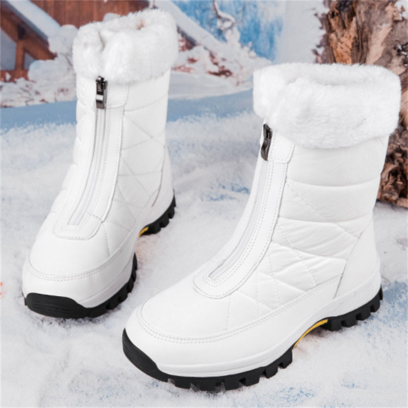 Warm Fur Lined Waterproof Winter Snow Boots for Women