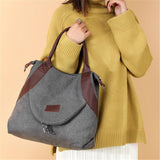 Women's Daily Casual Retro Canvas Tote Bags
