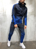 Gradient Tracksuit Sets Hooded Sweatshirt + Slim Fit Trousers