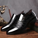 Men's Slip-on Pointed Toe Business Dress Shoes