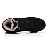 Winter Lace Up Snow Sneakers Warm Fur Lined Shoes