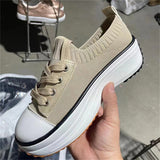 New Mesh Lace-up Outdoor Non-slip Platform Shoes