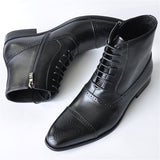 Men's Classic Gentleman Style Zipper Leather Boots