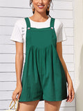 Holiday Casual Square Neck Sleeveless Short Jumpsuit for Sweet Lady