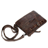 Men's Classic Alligator Pattern Multifunctional Crossbody Bags