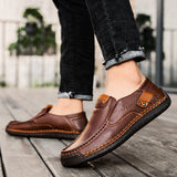 Men's Casual Breathable Solid Color Loafers