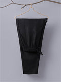 Daily Wear Leg Cuff Slit Design Stylish Loose Straight-Leg Trousers