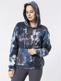 Stylish Plus Size Ladies Tie Dye Cotton Hoodies