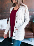 Women's Button Down Sweater Cardigan with Pockets