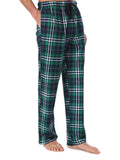 New Leisure Flannel  Plus Size Plaid Print Sleepwear Loose Pants