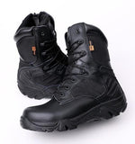 Men's High Top Waterproof Leather Military Boots