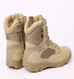 Men's High Top Waterproof Leather Military Boots