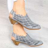 Women's Elegant Plus Size Casual PU Woven Sandals